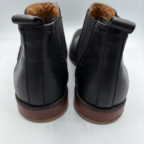 Thomas & Vine Watson Men´s Wingtip Chelsea Boot 10 Black Leather Comfort Pull on - Picture 5 of 8